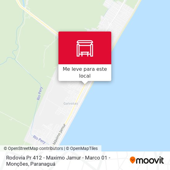 Rodovia Pr 412 - Maximo Jamur - Marco 01 - Monções mapa