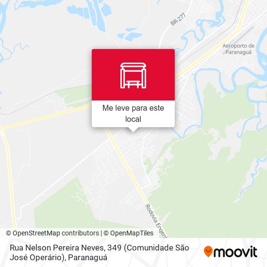 Rua Nelson Pereira Neves, 349 (Comunidade São José Operário) mapa