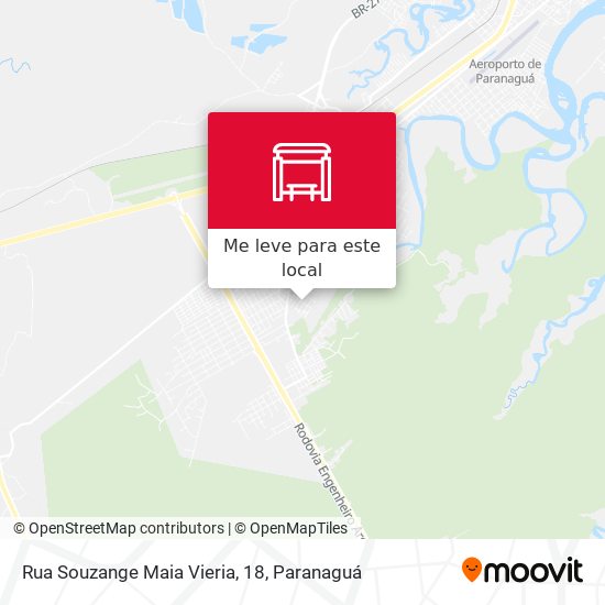 Rua Souzange Maia Vieria, 18 mapa