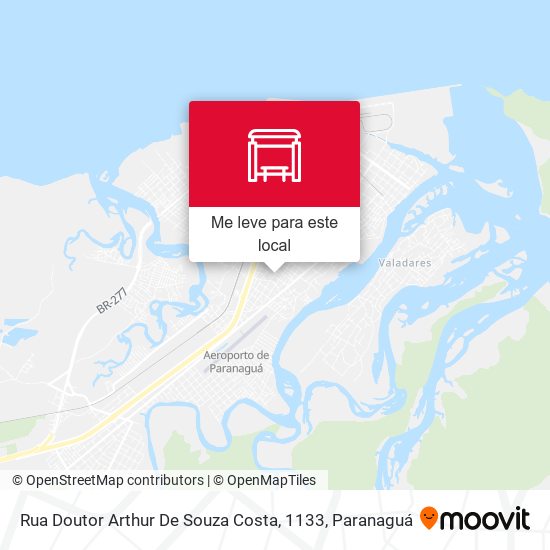 Rua Doutor Arthur De Souza Costa, 1133 mapa