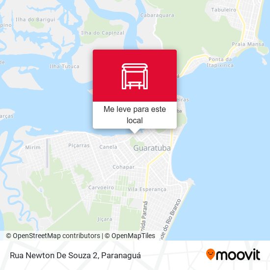 Rua Newton De Souza 2 mapa