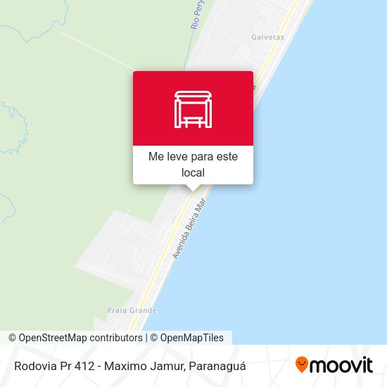 Rodovia Pr 412 - Maximo Jamur mapa