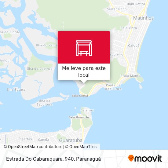 Estrada Do Cabaraquara, 940 mapa