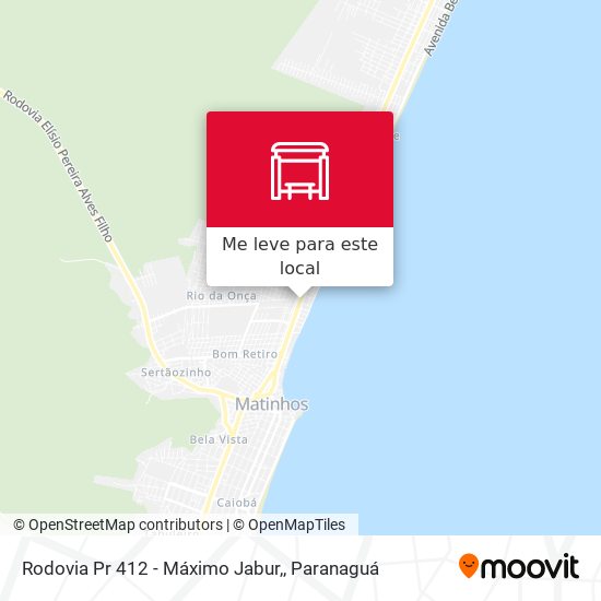 Rodovia Pr 412 - Máximo Jabur, mapa