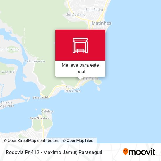 Rodovia Pr 412 - Maximo Jamur mapa