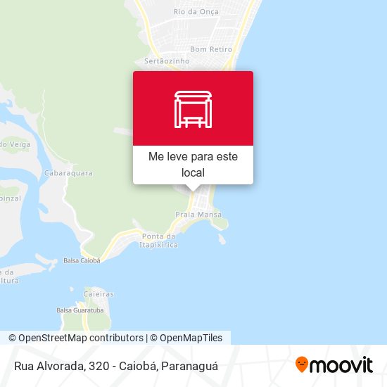 Rua Alvorada, 320 - Caiobá mapa