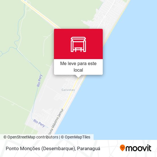 Ponto Monções (Desembarque) mapa