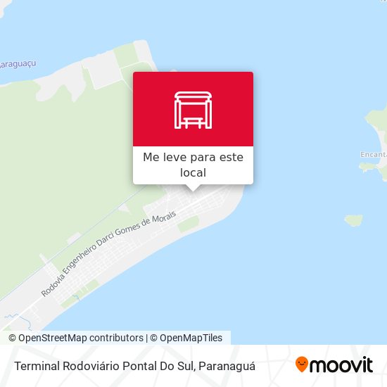 Terminal Rodoviário Pontal Do Sul mapa