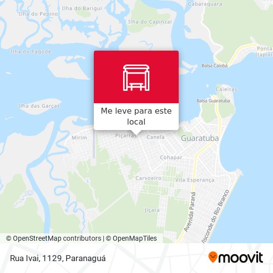 Rua Ivai, 1129 mapa