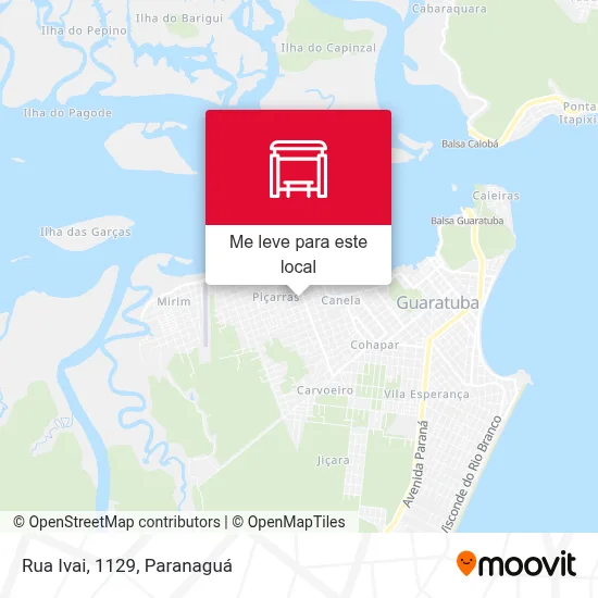 Rua Ivai, 1129 mapa
