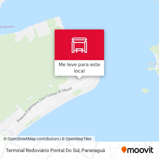 Terminal Rodoviário Pontal Do Sul mapa