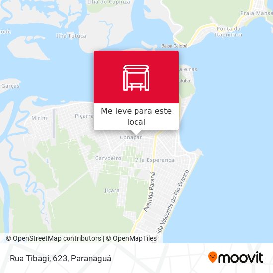 Rua Tibagi, 623 mapa