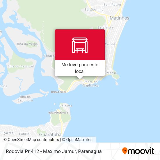 Rodovia Pr 412 - Maximo Jamur mapa
