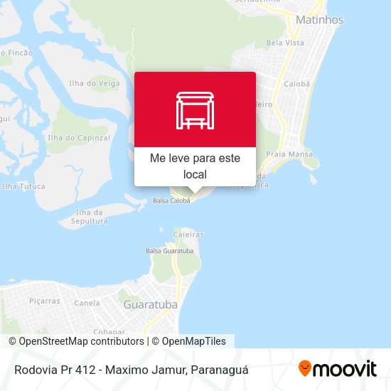 Rodovia Pr 412 - Maximo Jamur mapa
