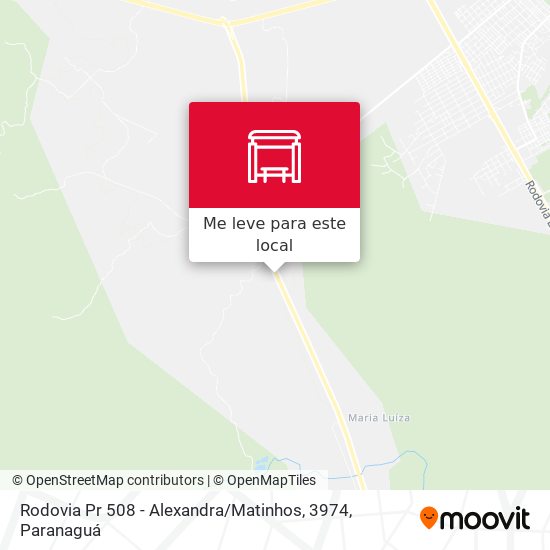 Rodovia Pr 508 - Alexandra / Matinhos, 3974 mapa