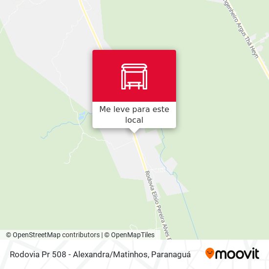 Rodovia Pr 508 - Alexandra / Matinhos mapa