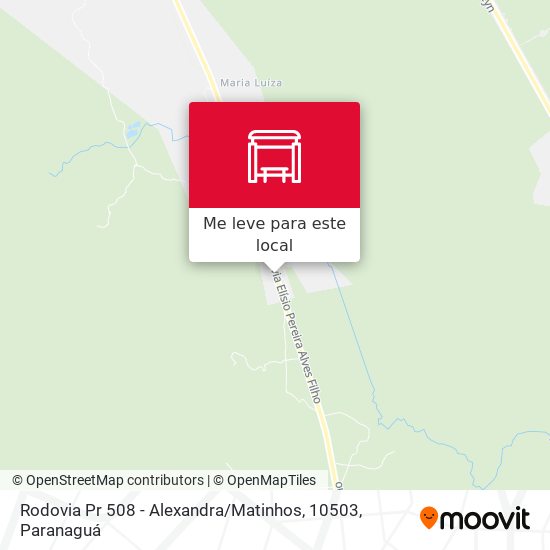Rodovia Pr 508 - Alexandra / Matinhos, 10503 mapa