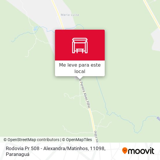 Rodovia Pr 508 - Alexandra / Matinhos, 11098 mapa