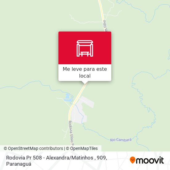 Rodovia Pr 508 - Alexandra / Matinhos , 909 mapa