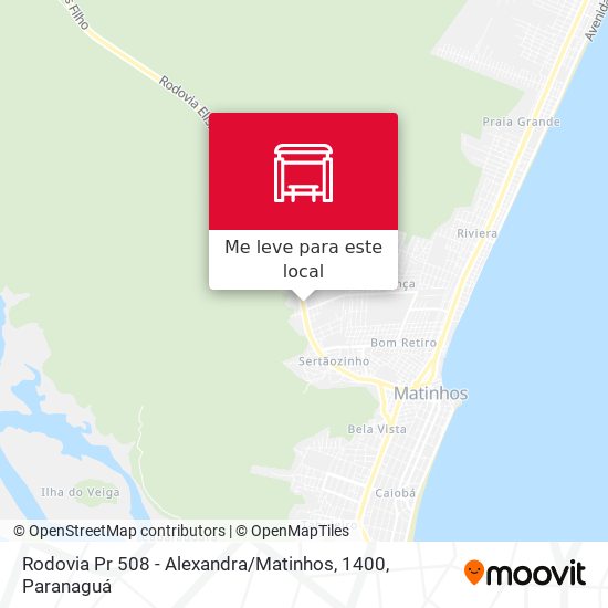 Rodovia Pr 508 - Alexandra / Matinhos, 1400 mapa