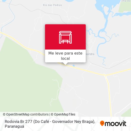 Rodovia Br 277 (Do Café - Governador Ney Braga) mapa