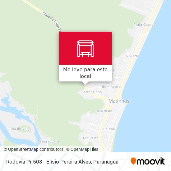 Rodovia Pr 508 - Elísio Pereira Alves mapa