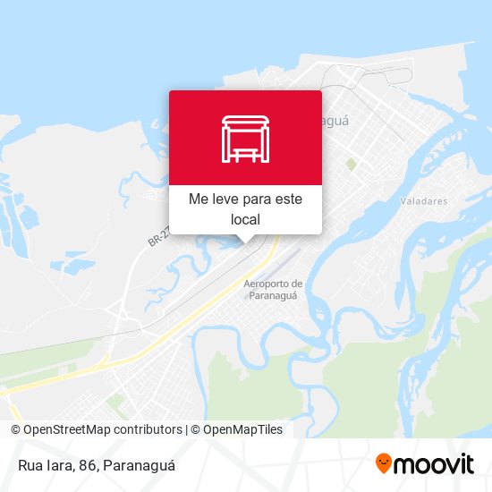 Rua Iara, 86 mapa