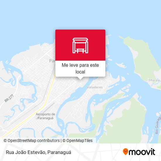 Rua João Estevão mapa