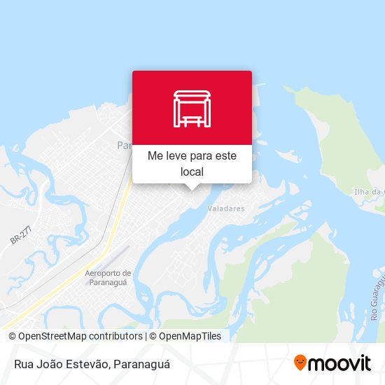 Rua João Estevão mapa