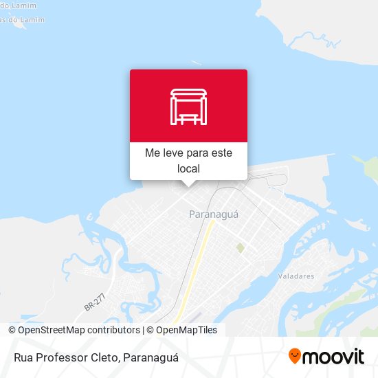 Rua Professor Cleto mapa