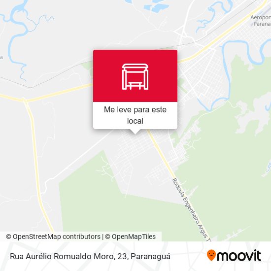 Rua Aurélio Romualdo Moro, 23 mapa