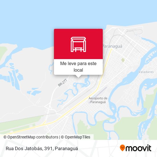 Rua Dos Jatobás, 391 mapa