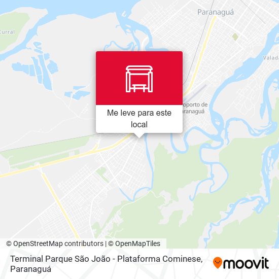 Terminal Parque São João - Plataforma Cominese mapa