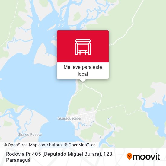 Rodovia Pr 405 (Deputado Miguel Bufara), 128 mapa