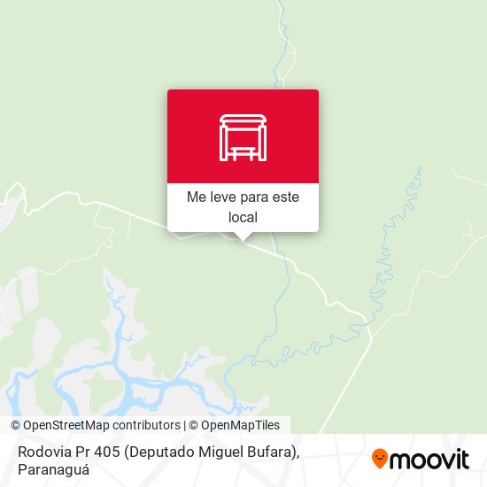 Rodovia Pr 405 (Deputado Miguel Bufara) mapa