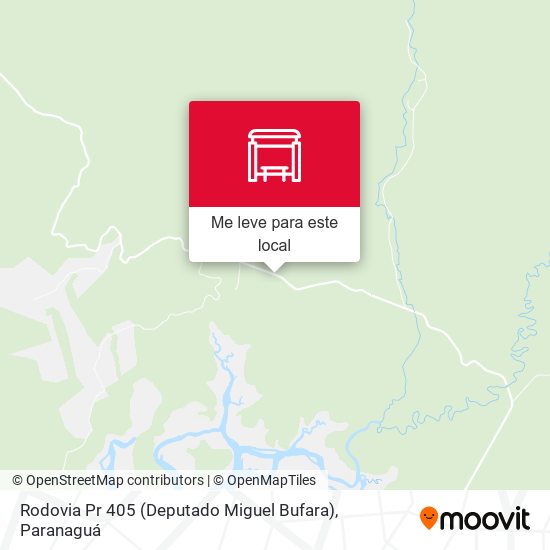 Rodovia Pr 405 (Deputado Miguel Bufara) mapa