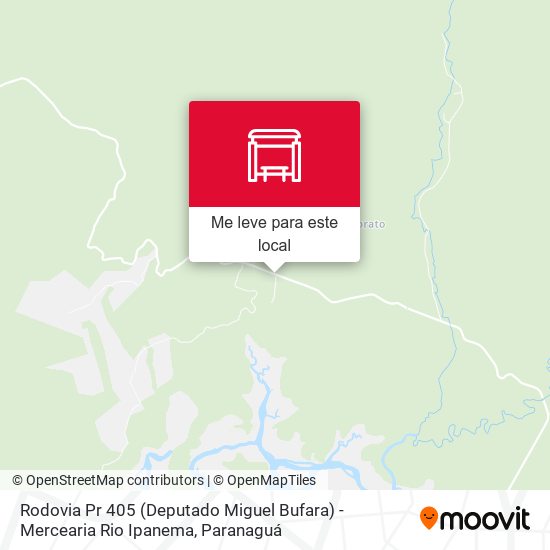 Rodovia Pr 405 (Deputado Miguel Bufara) - Mercearia Rio Ipanema mapa