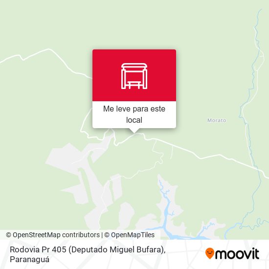 Rodovia Pr 405 (Deputado Miguel Bufara) mapa