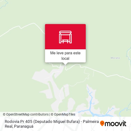Rodovia Pr 405 (Deputado Miguel Bufara) - Palmeira Real mapa