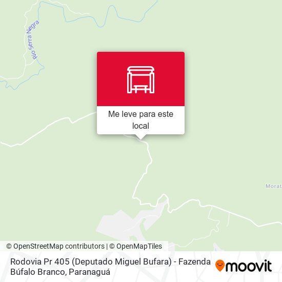 Rodovia Pr 405 (Deputado Miguel Bufara) - Fazenda Búfalo Branco mapa