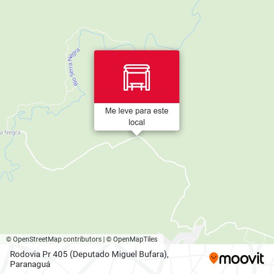 Rodovia Pr 405 (Deputado Miguel Bufara) mapa