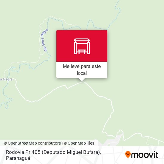 Rodovia Pr 405 (Deputado Miguel Bufara) mapa