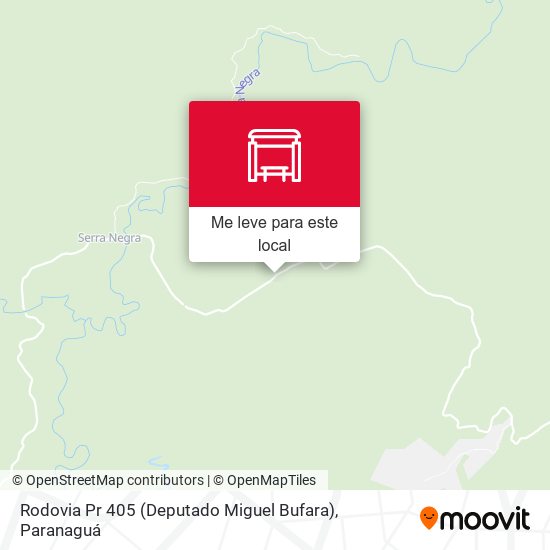 Rodovia Pr 405 (Deputado Miguel Bufara) mapa