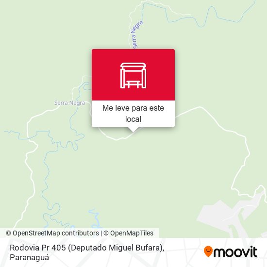 Rodovia Pr 405 (Deputado Miguel Bufara) mapa