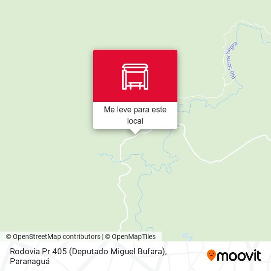Rodovia Pr 405 (Deputado Miguel Bufara) mapa