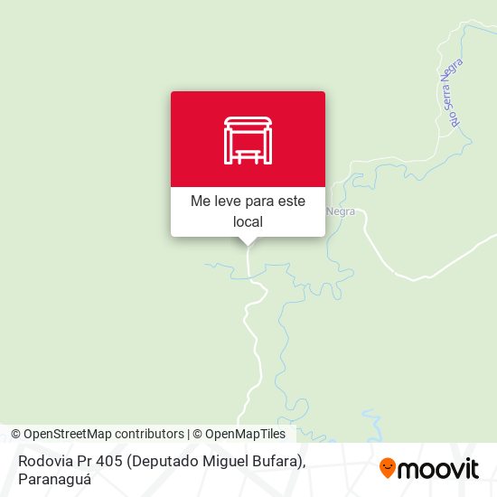 Rodovia Pr 405 (Deputado Miguel Bufara) mapa