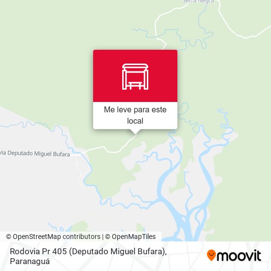 Rodovia Pr 405 (Deputado Miguel Bufara) mapa