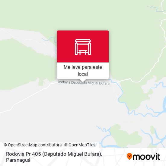 Rodovia Pr 405 (Deputado Miguel Bufara) mapa