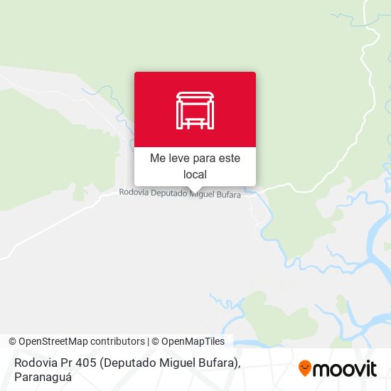 Rodovia Pr 405 (Deputado Miguel Bufara) mapa