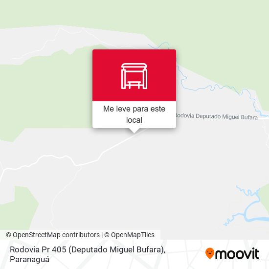 Rodovia Pr 405 (Deputado Miguel Bufara) mapa